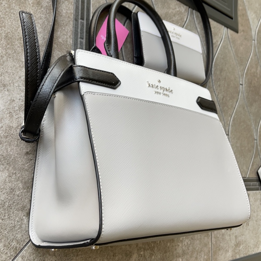 Kate Spade Staci Colorblock Medium Satchel & Staci Colorblock Large Slim Bifold - Picture 2 of 16